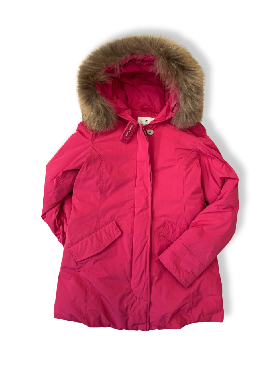 Arctic Parka Parka Rot Echtfell Damen Designer Winter Jacke Parka