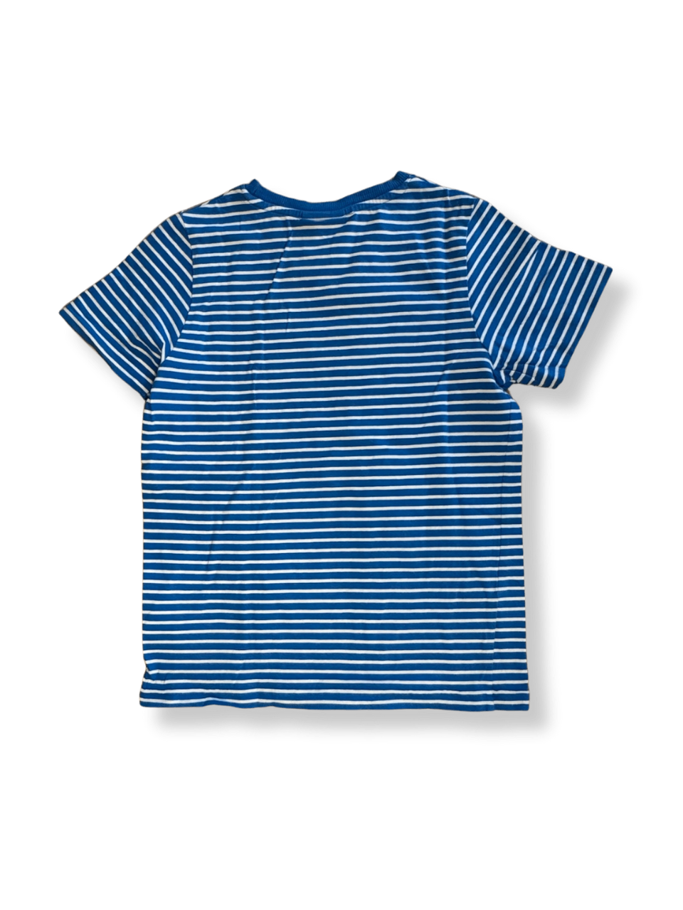 T-Shirt Kinder Blau-Weiß geringelt Gr.116 | finkid SUPI