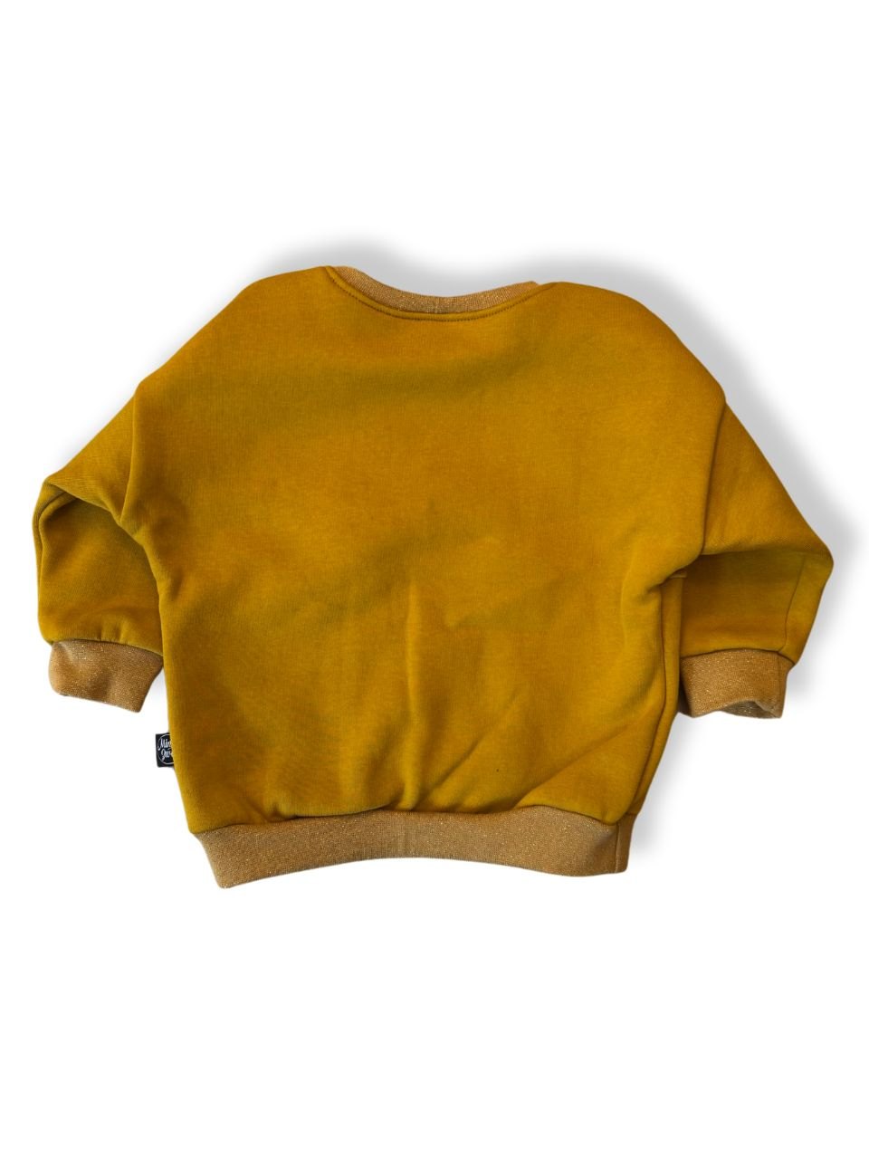 Sweatshirt Baby Senfgelb und Leopardenmuster Gr.86 | Min Zwirn