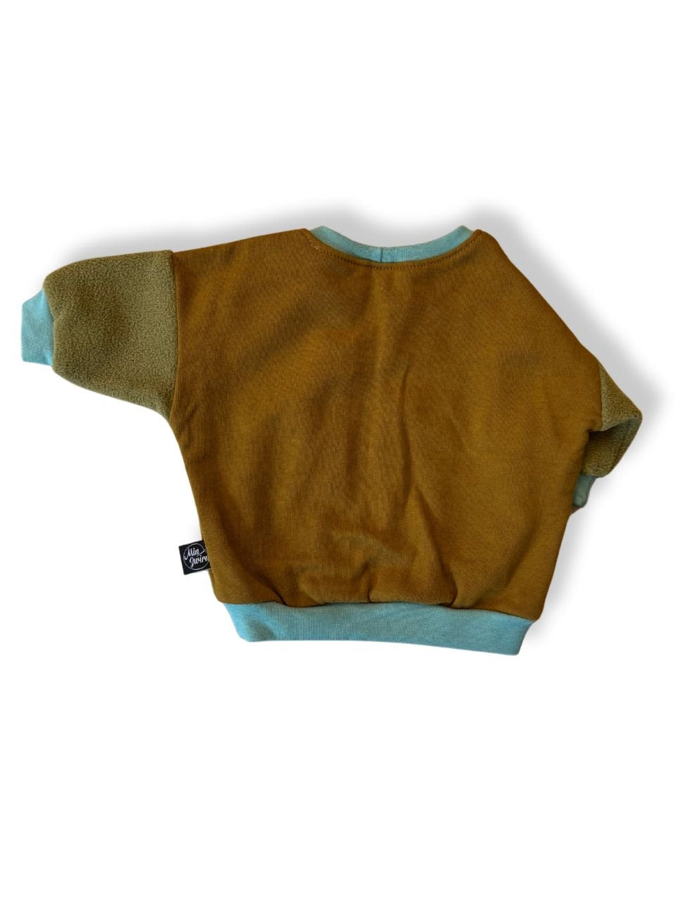 Sweatshirt Baby Braun und Mintgrün Gr.56 | Min Zwirn