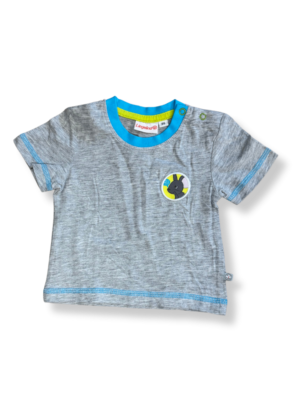 T-Shirt Baby Jungs Grau Gr.68 | Liegelind