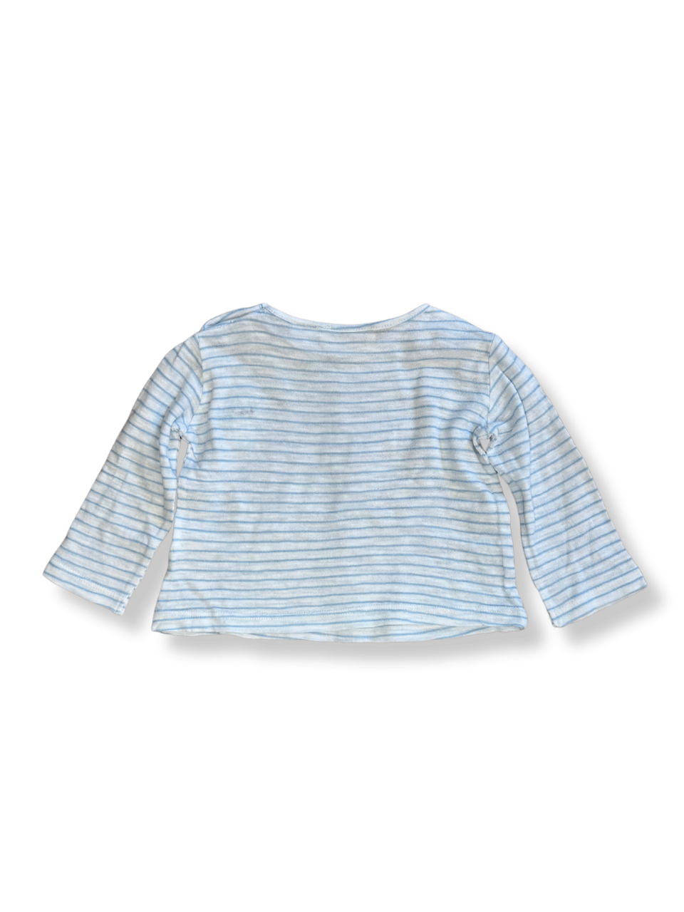 Langarmshirt Baby Hellblau mit Streifen Gr.68 | Zara