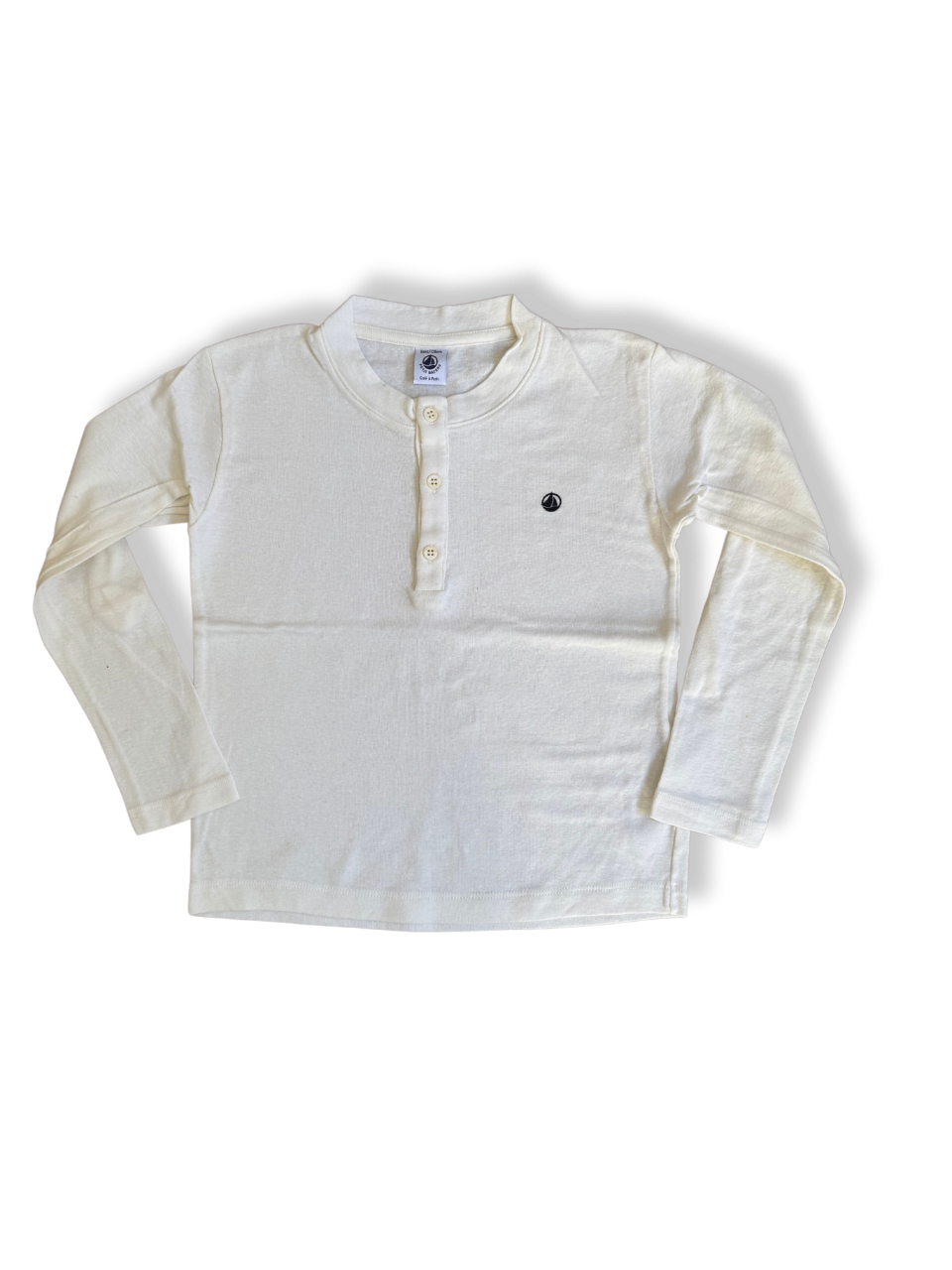 Langarmshirt Basic Kinder weiß Gr.128 | Petit Bateau