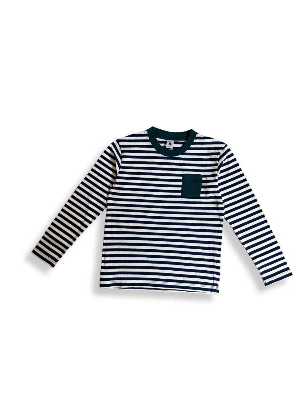 Langarmshirt Jungs Blau-Weiß gestreift Gr.140 | Petit Bateau