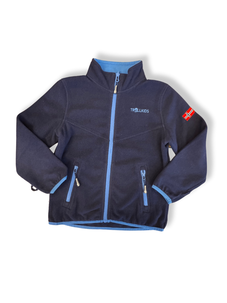 Fleecejacke Jungs Dunkelblau Gr.128 | Trollkids