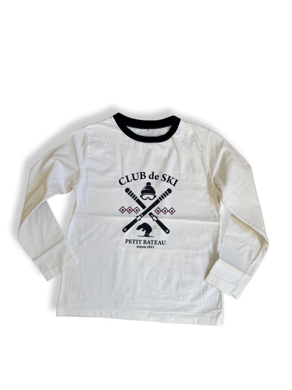 Longsleeve Jungs Weiß Gr.128 | Petit Bateau