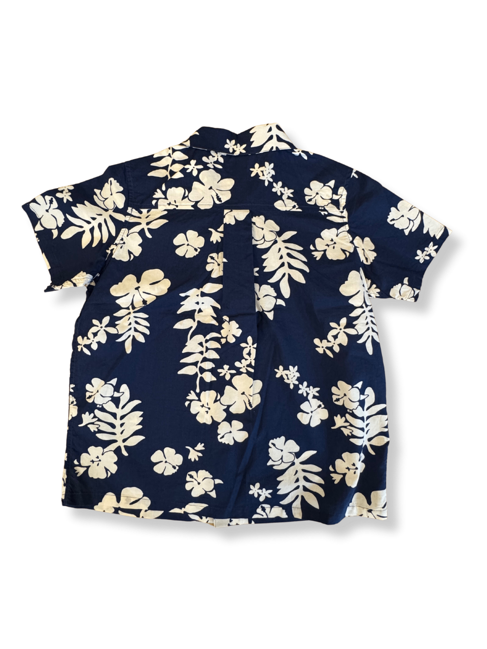 Hawaii Hemd kurzarm Jungs Dunkelblau Gr.140 | Petit Bateau