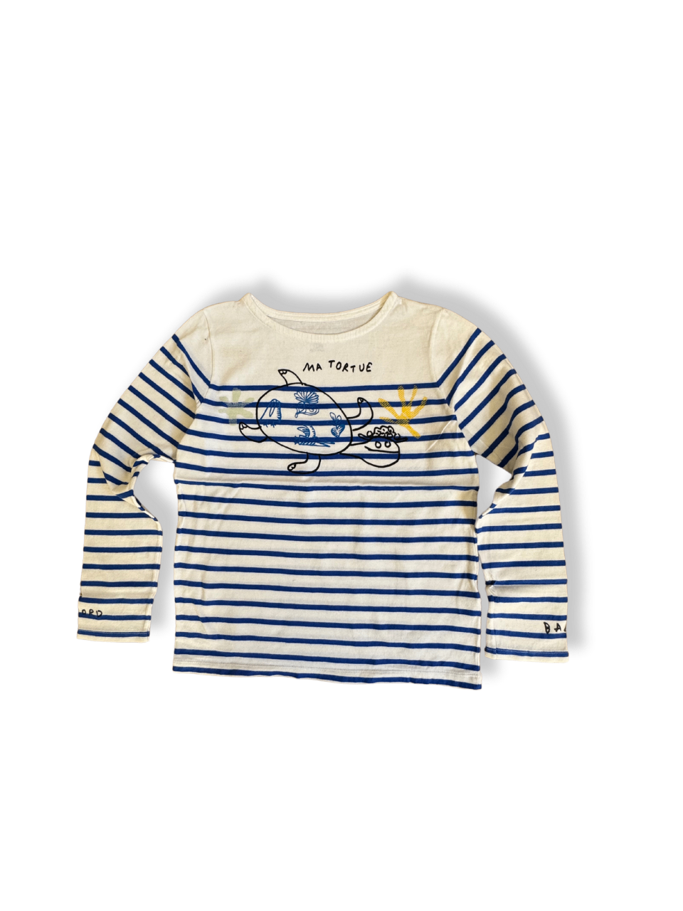 Langarmshirt Kinder Blau-weiß gestreift Gr.10 | Petit Bateau