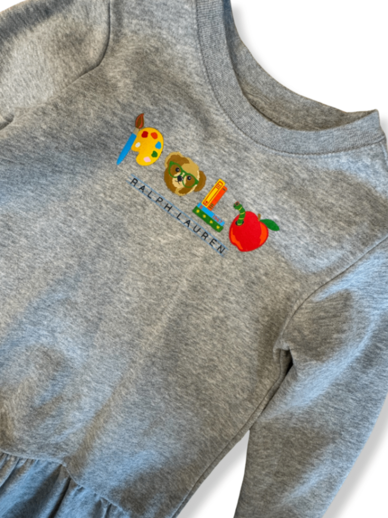 Kleid Mädchen Grau Gr.110 | Polo Ralph Lauren