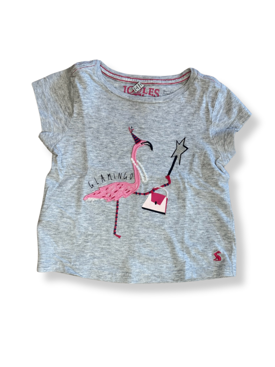 T-Shirt Grau mit Flamingo Gr.104 | S. Oliver