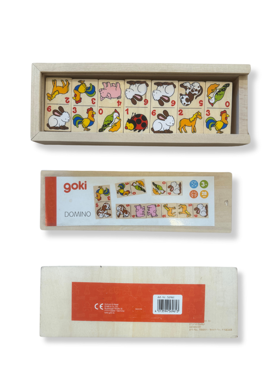 Domino-Spiel Bunt Gr.28 tlg | Goki
