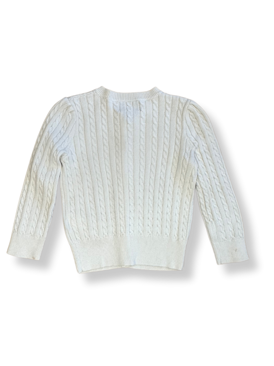 Cardigan Weißes Zopfmuster Gr.2 | Polo Ralph Lauren