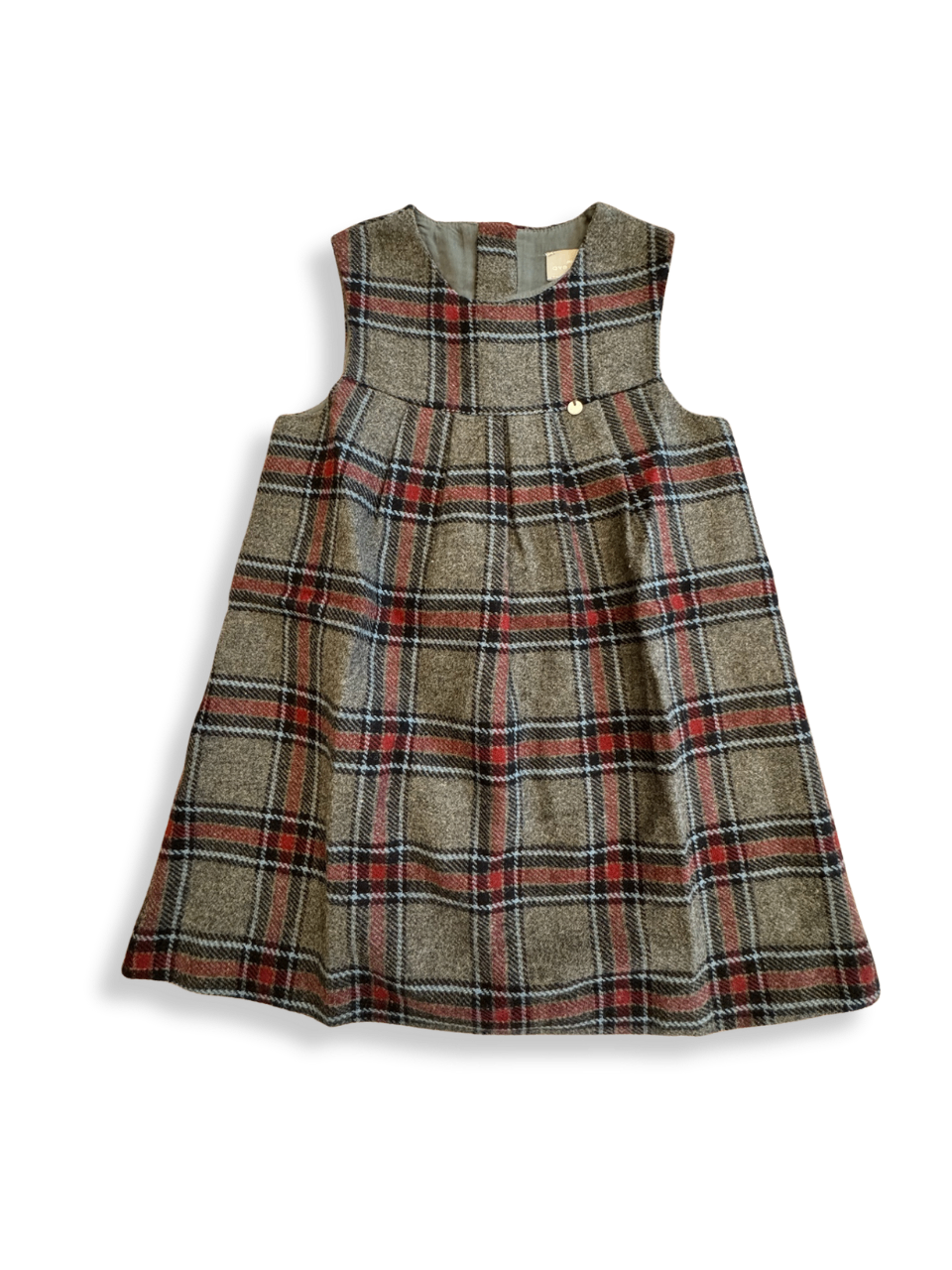 Kleid grau kariert Gr.92 | Cyrillus