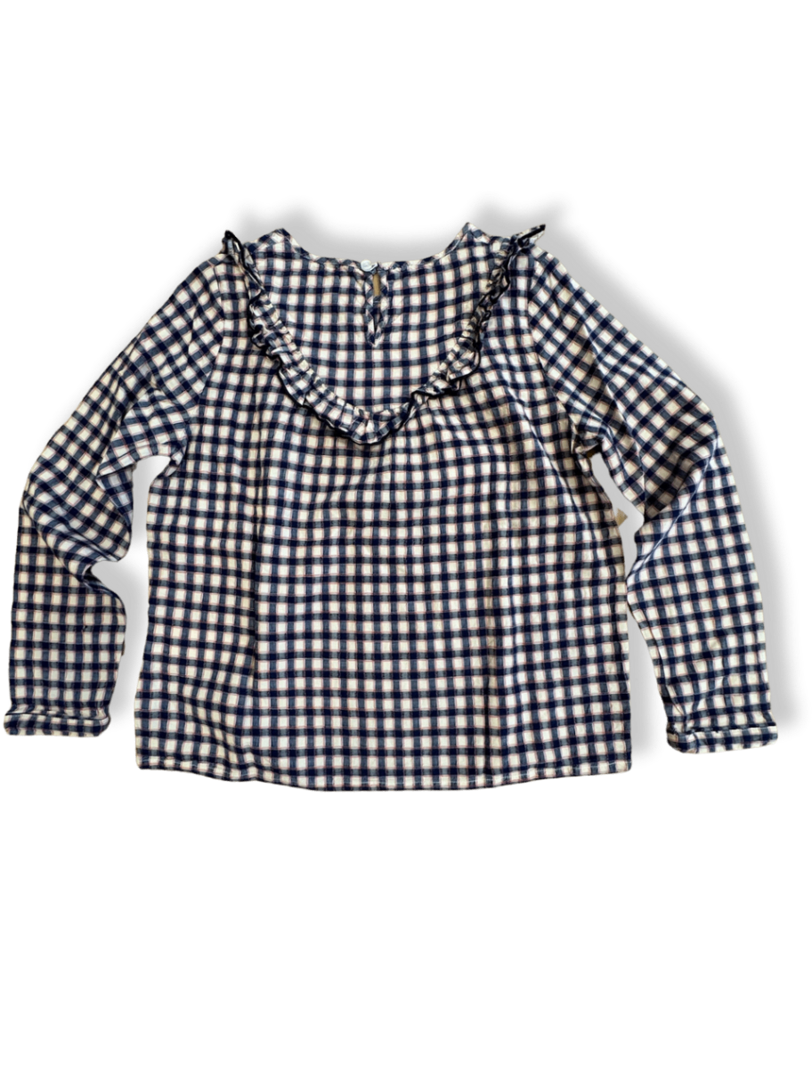 Bluse blau-weiß kariert Gr.12 | Cyrillus