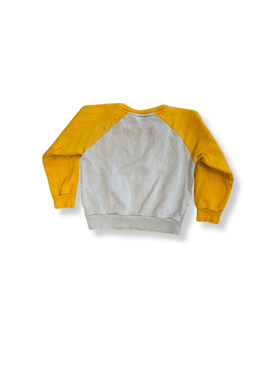 Sweatshirt Gelb und Weiß Gr.104 | Mini Rodini