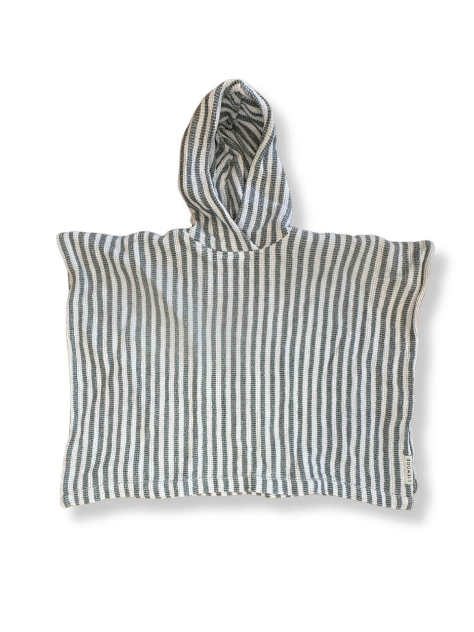 Bade-Poncho grün-weiß gestreift Gr.3-4 | Liewood