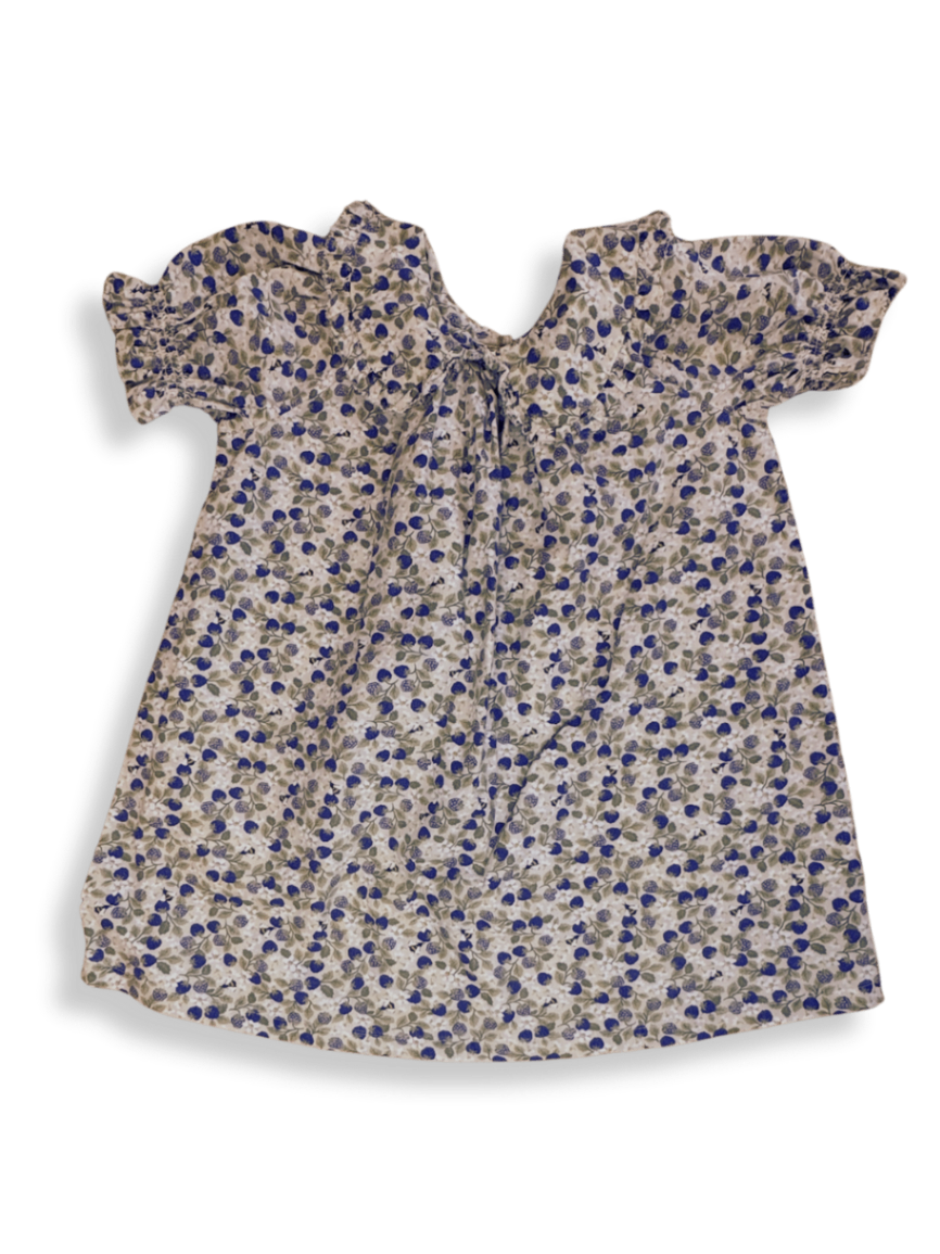Kleid Beige mit Blumen-Muster Gr.104 | H&M