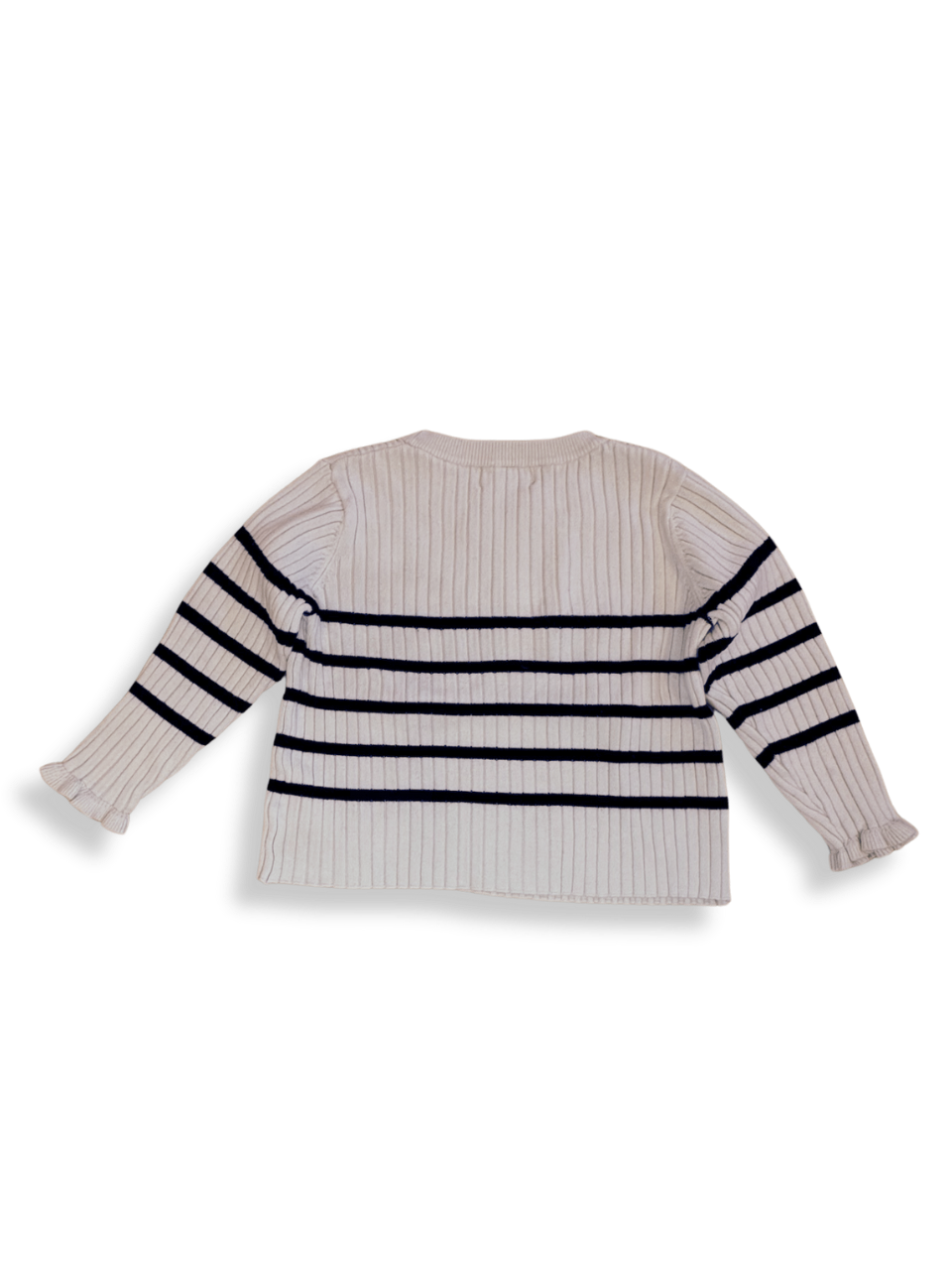 Pullover Weiß mit schwarzen Streifen Gr.98/104 | H&M