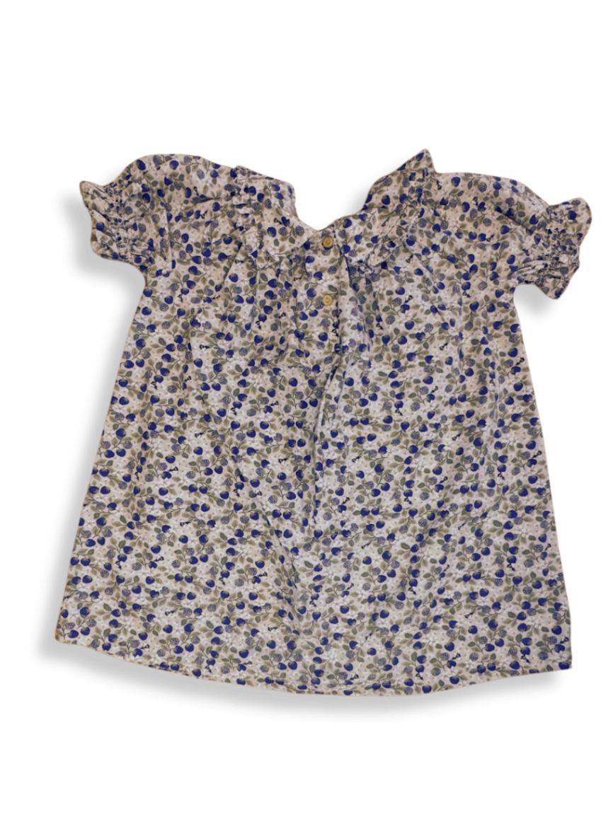 Kleid Beige mit Blumen-Muster Gr.104 | H&M