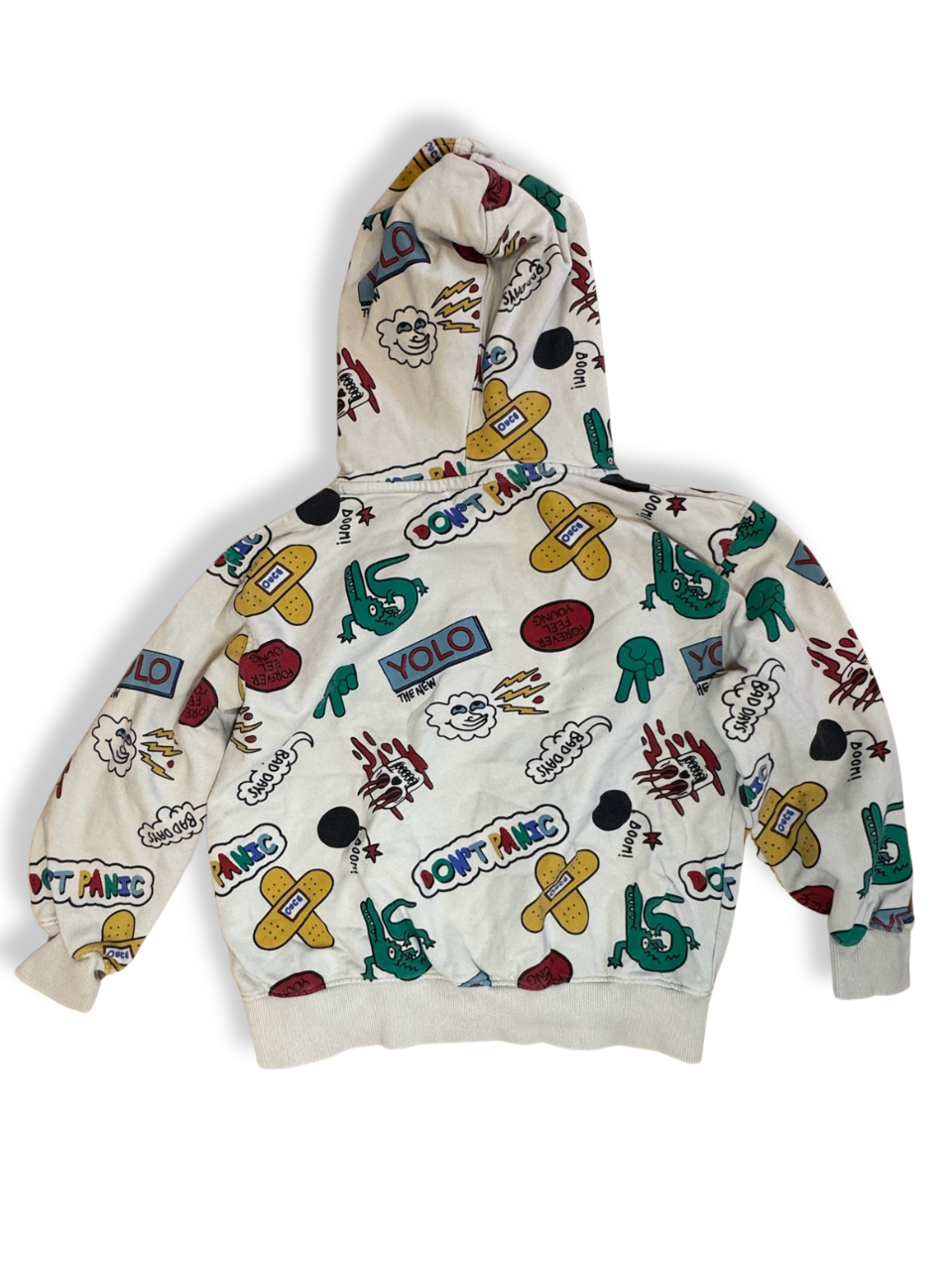 Jogginganzug Cremefarben mit bunten Prints Gr.104 | The New