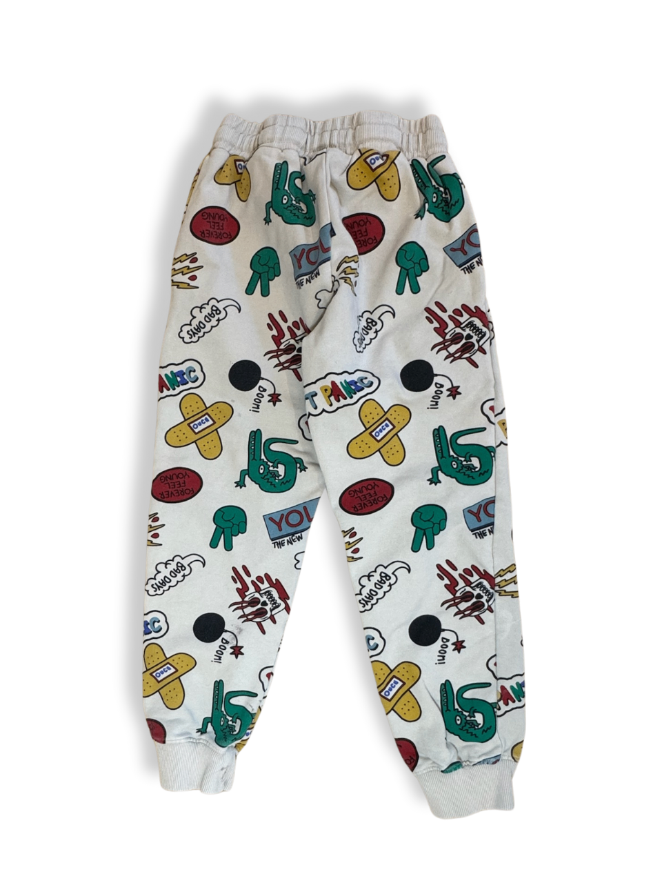 Jogginganzug Cremefarben mit bunten Prints Gr.104 | The New