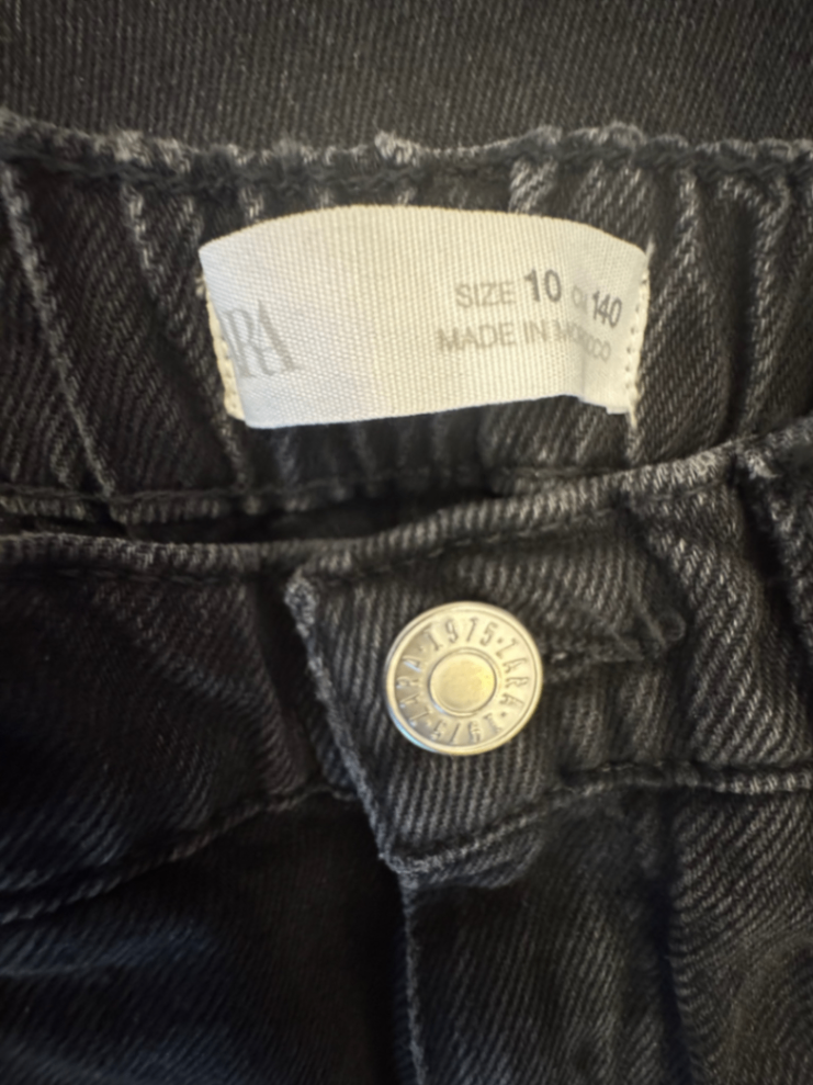 Jeans Baggy Fit schwarz Gr.140 | Zara