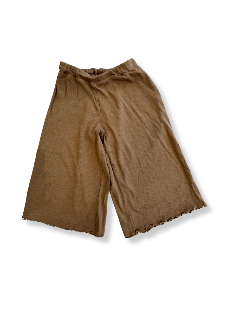 Jersey-Hose Mädchen 7/8 Länge Braun Gr.122 | Wheat