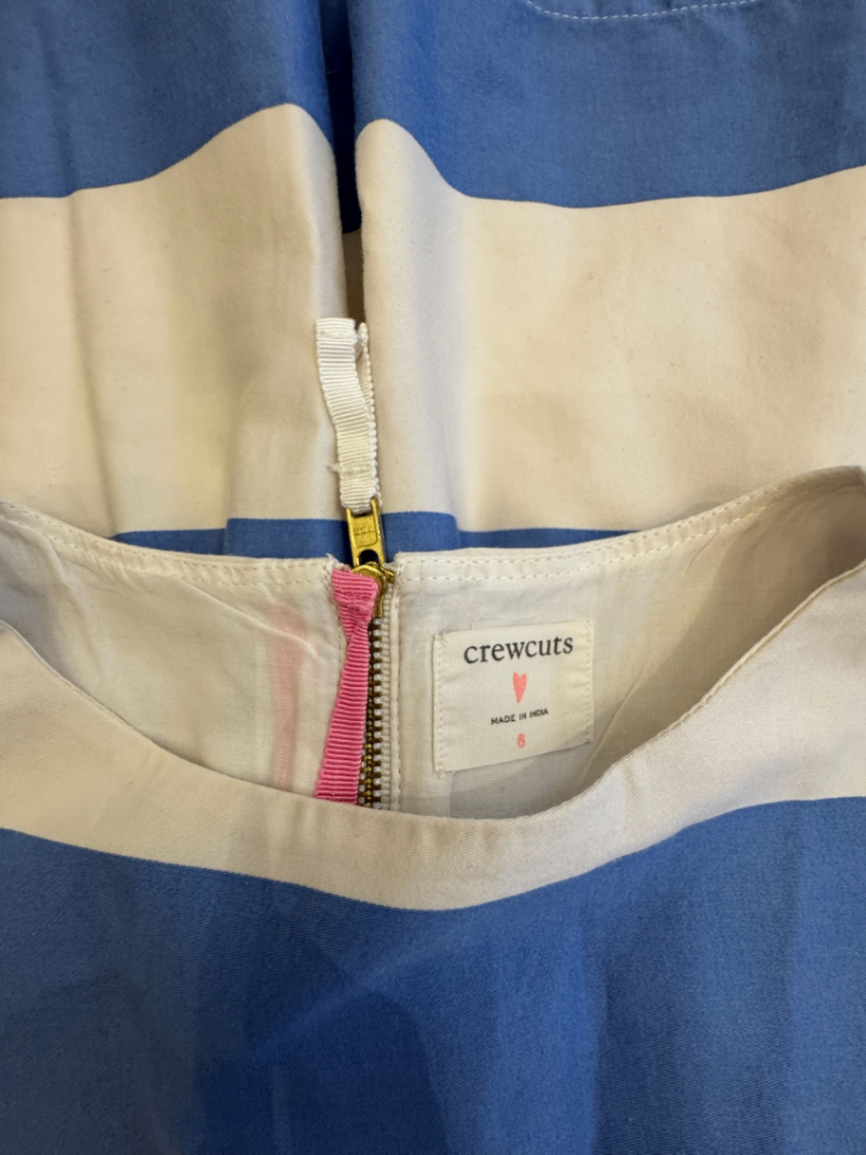 Kleid Blau und Creme Gr.6 | Crewcuts