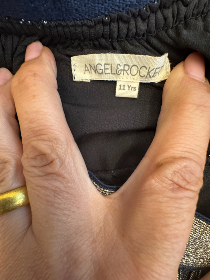 Rock Dunkelgrün und Silber Gr.146 | Angel Rock