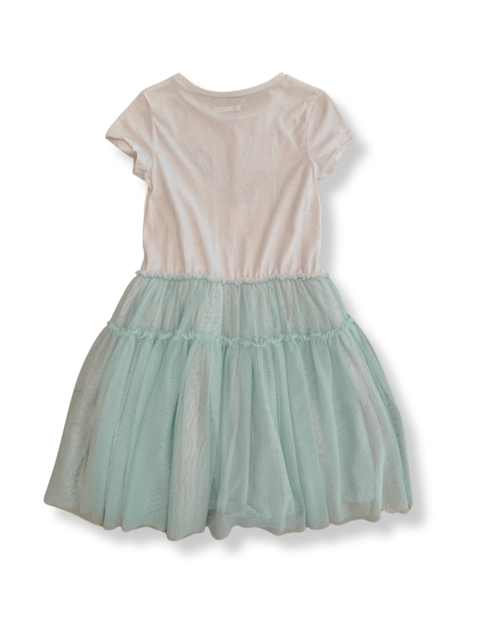 Tüll-Kleid Weiß und Türkis Gr.140 | Billieblush
