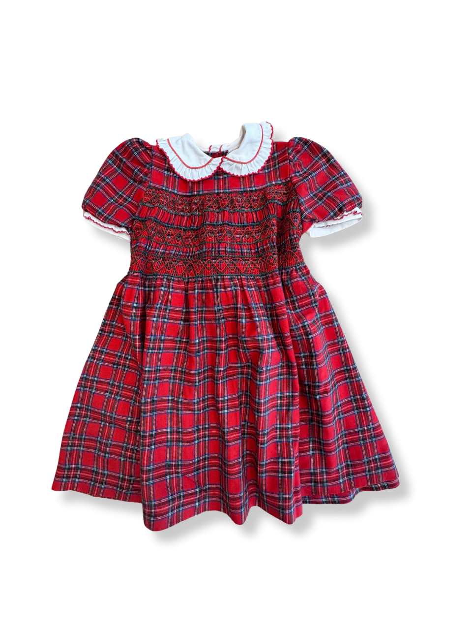 Kleid mit Karo-Muster Rot Gr.104? | Jacadi