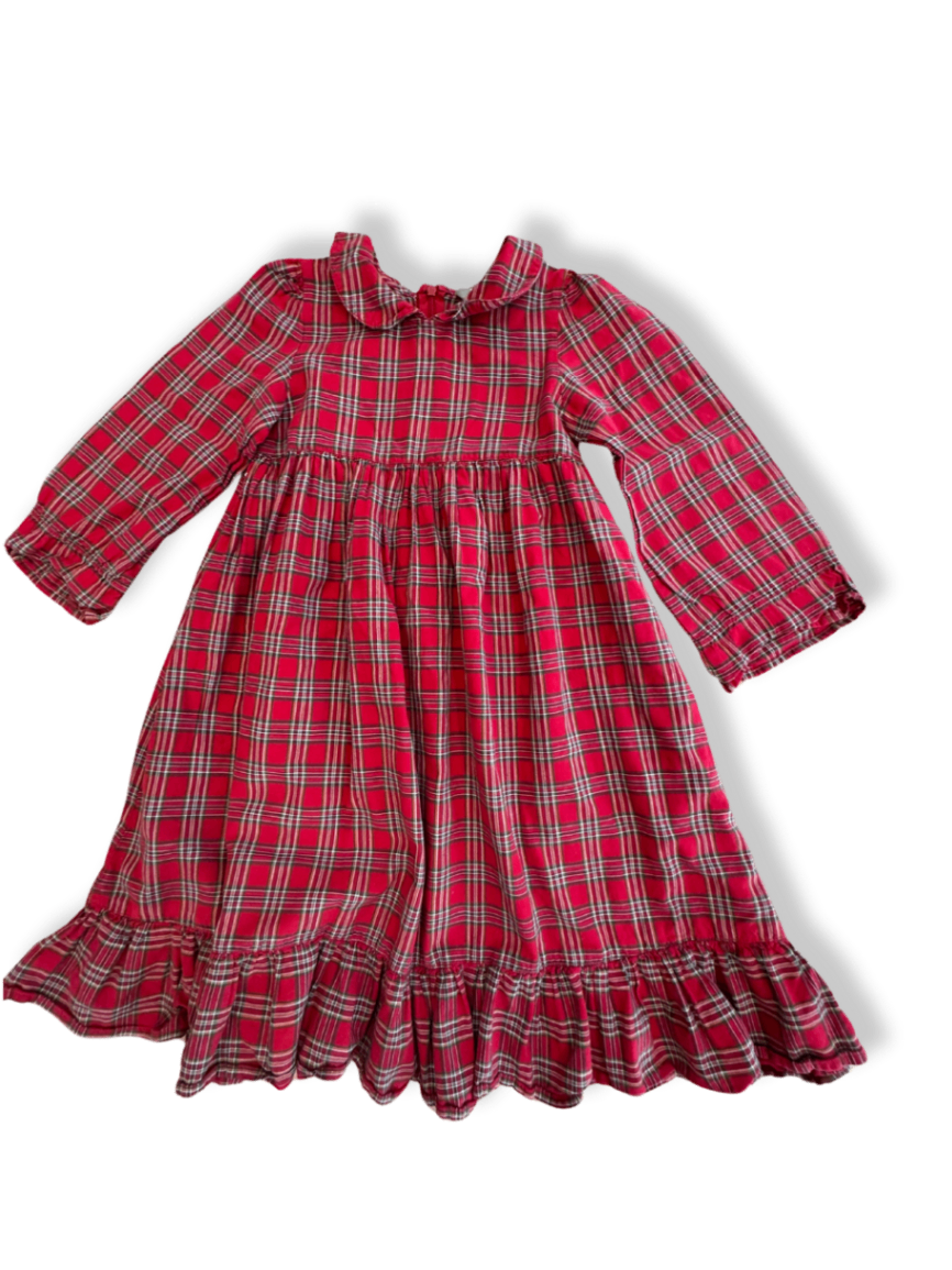 Kleid Rot kariert Gr.116 | Lindex