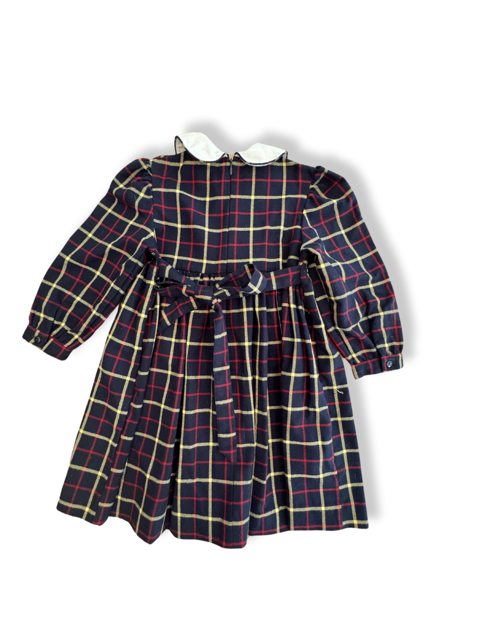 Kleid Dunkelblau kariert Gr.104 | C6A