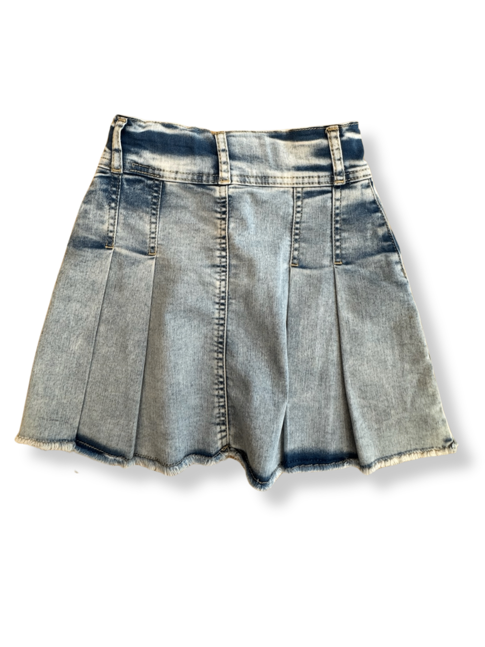 Falten-Rock Denim hellblau Gr.134 | Blue Effect