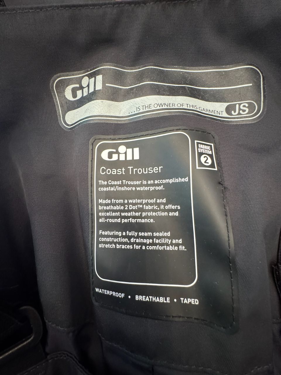 Segelhose schwarz Gr.134 | Gill