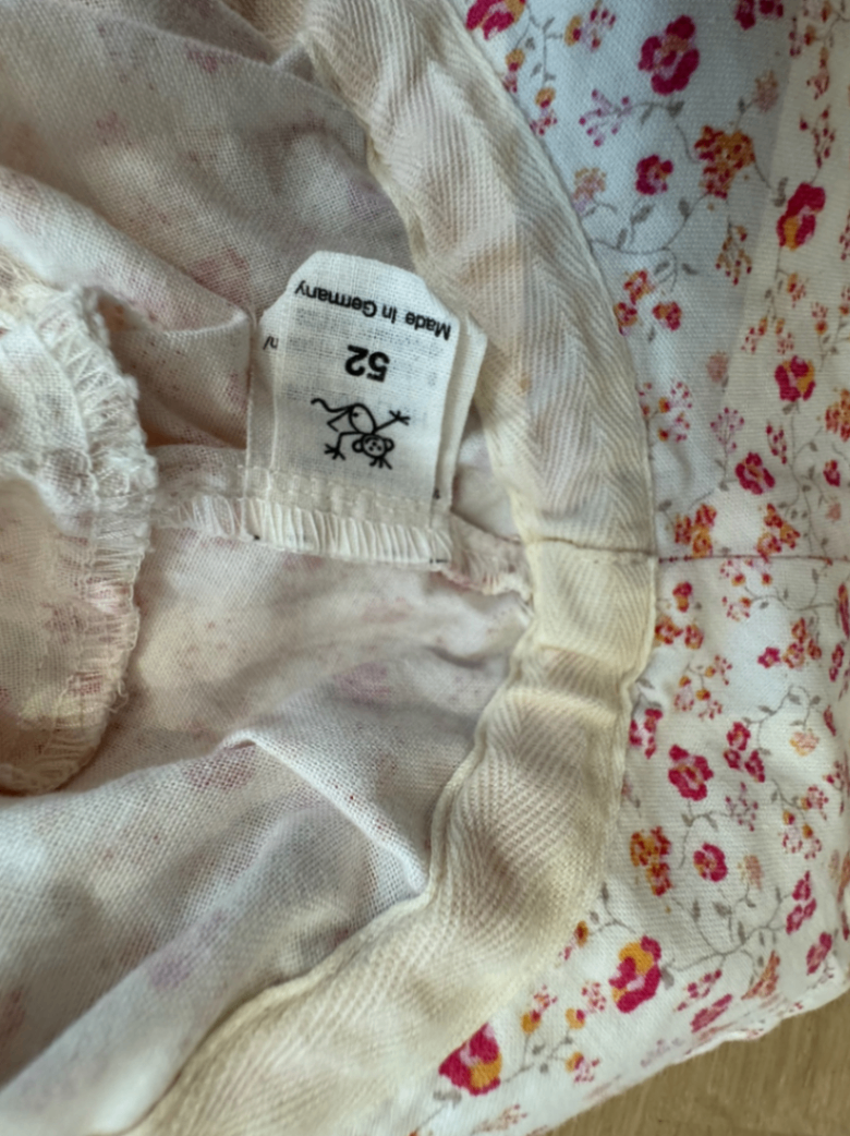 Sonnenhut mit pinkem Blumenmuster Gr.52cm | Pickapooh