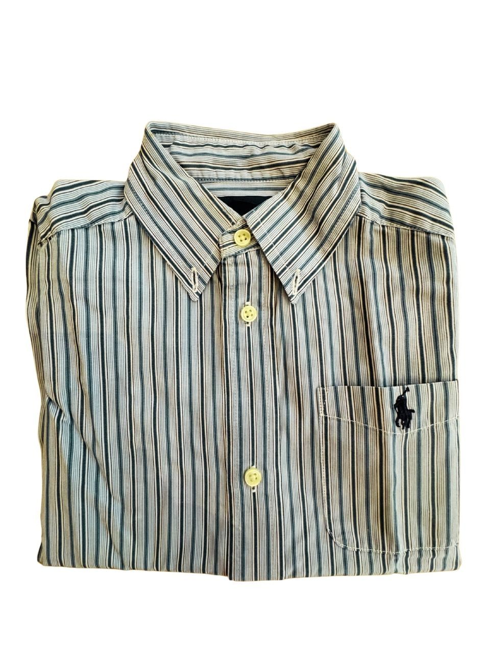 Hemd blau-weiß kariert Gr.3 | Ralph Lauren