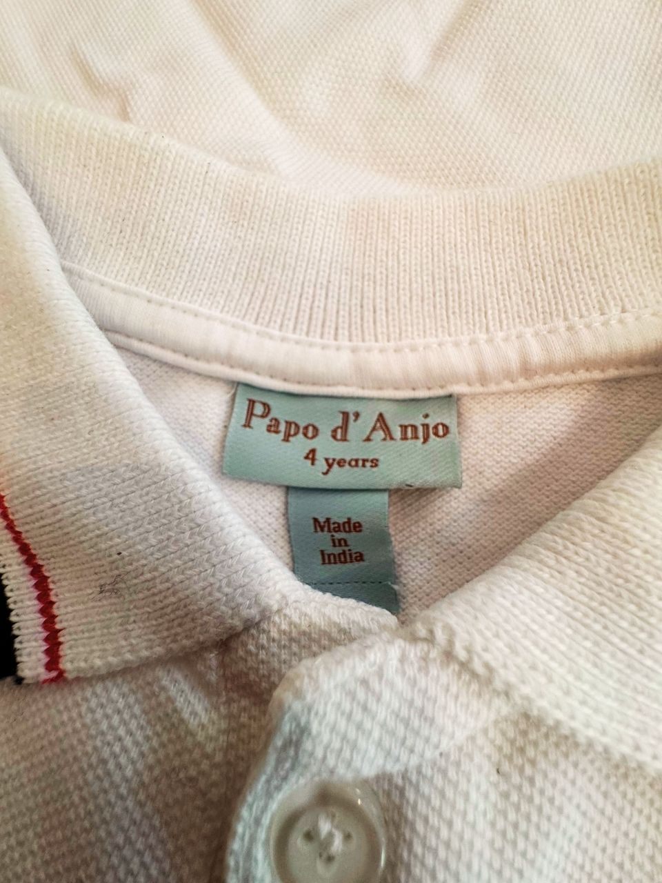 T-Shirt Weiß Gr.4 | Papo d'Anjo