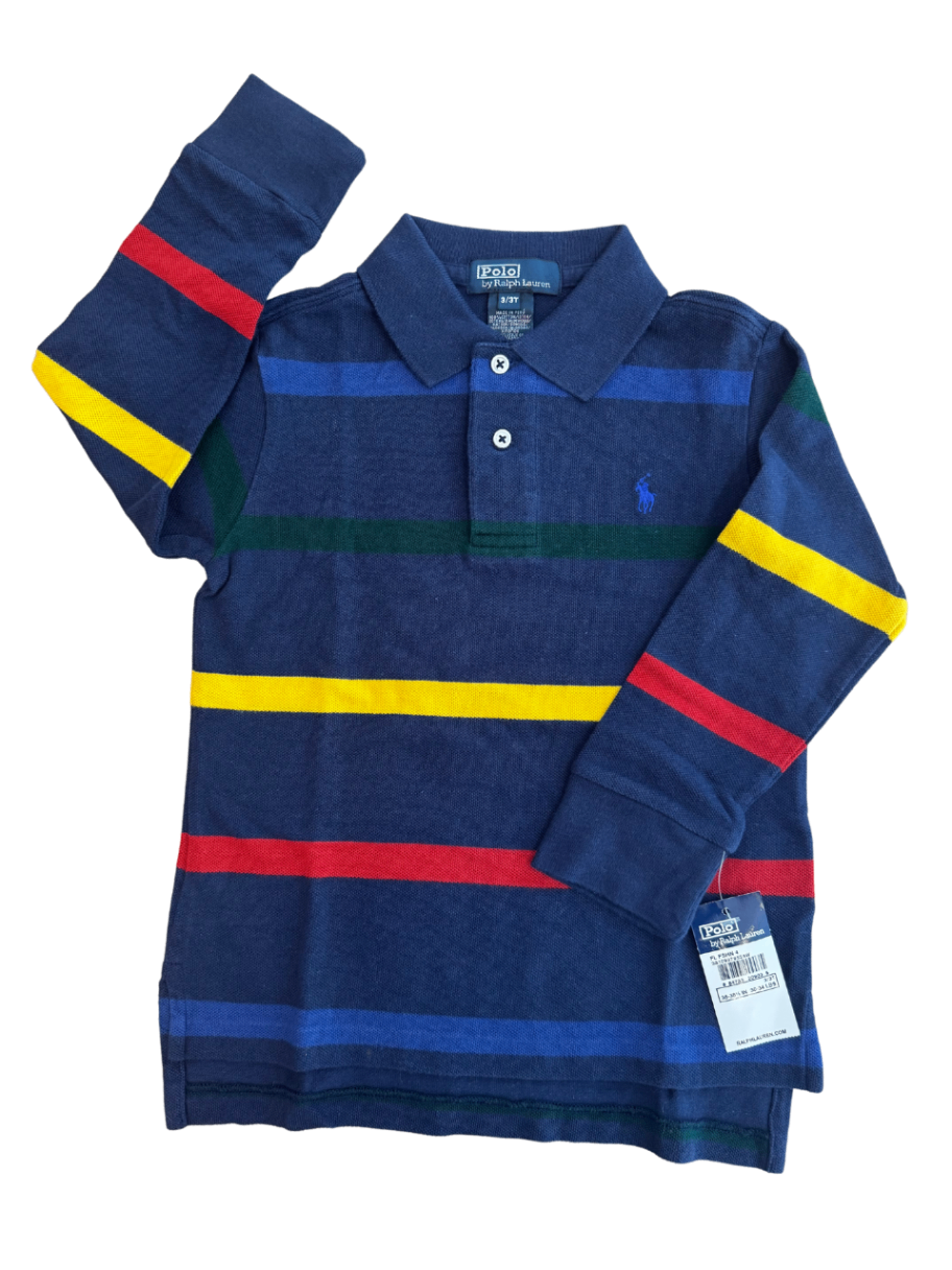 Shirt Langarm dunkelblau Gr.98/3 | Polo Ralph Lauren