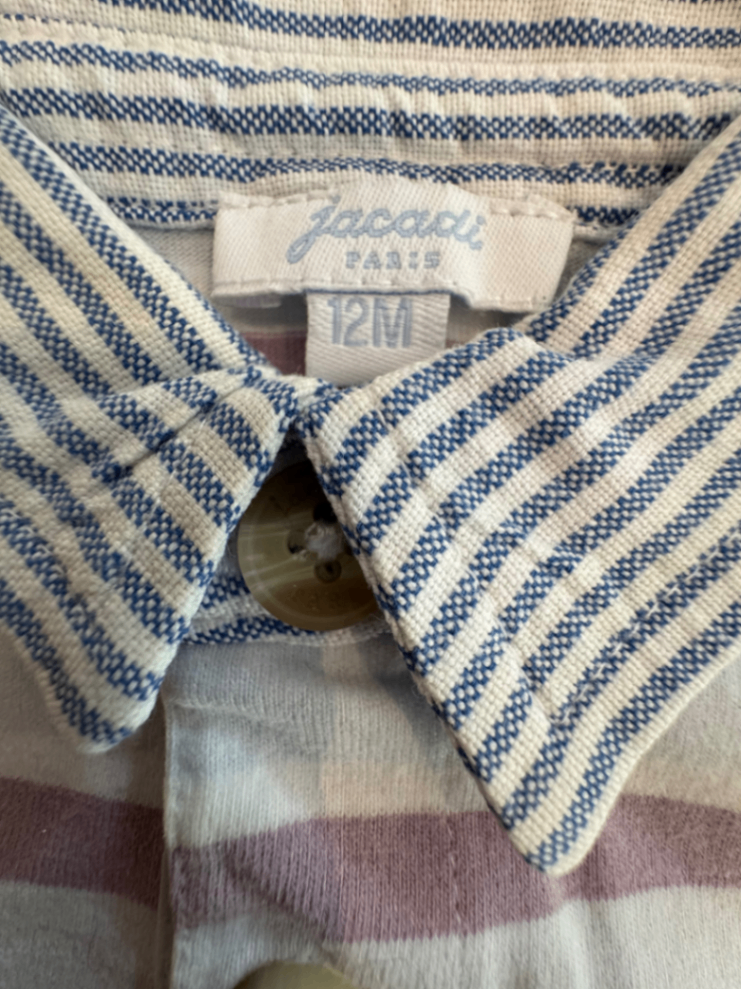 Shirt hellblau mit Streifen Gr.74 | Jacadi
