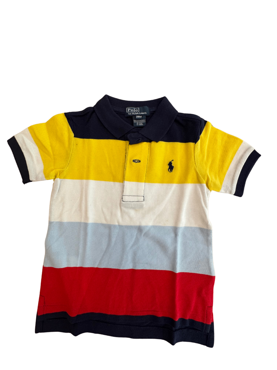Polo-Shirt Blockstreifen mehrfarbig Gr.86/92 | Polo Ralph Lauren