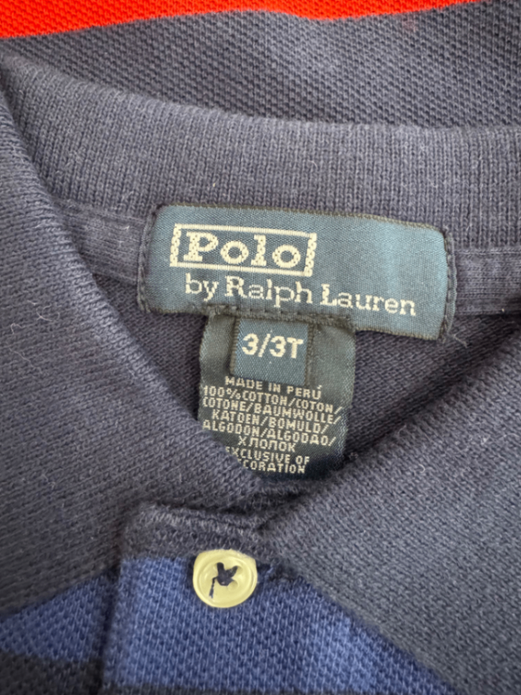 Shirt Langarm dunkelblau Gr.98/3 | Polo Ralph Lauren