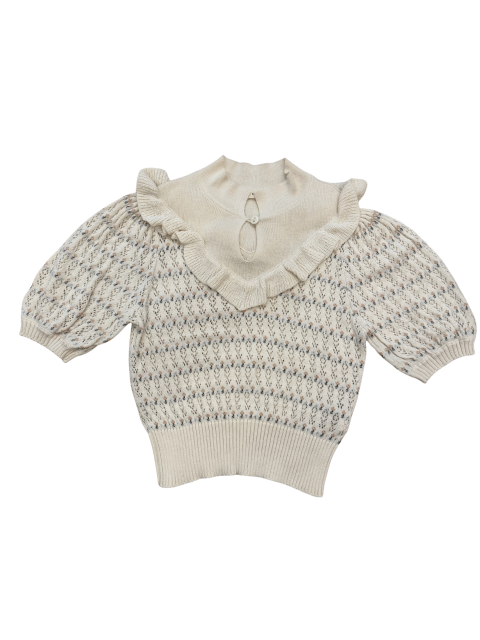 Pullover mit Lockmuster beige Gr.116 | Soor Ploom