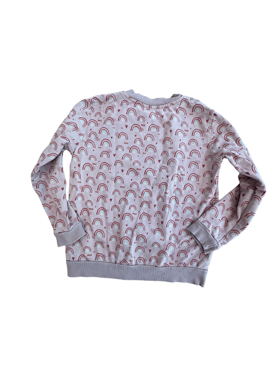 Sweater Rosa mit Regenbogen Gr.128 | Alana
