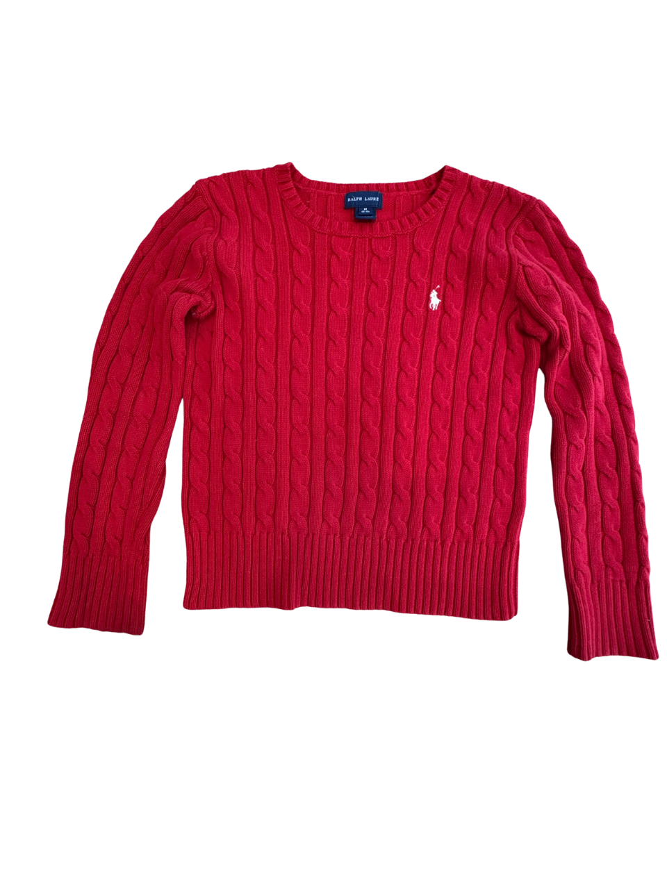 Pullover rot, schwarz Gr.8-10 | Ralph Lauren