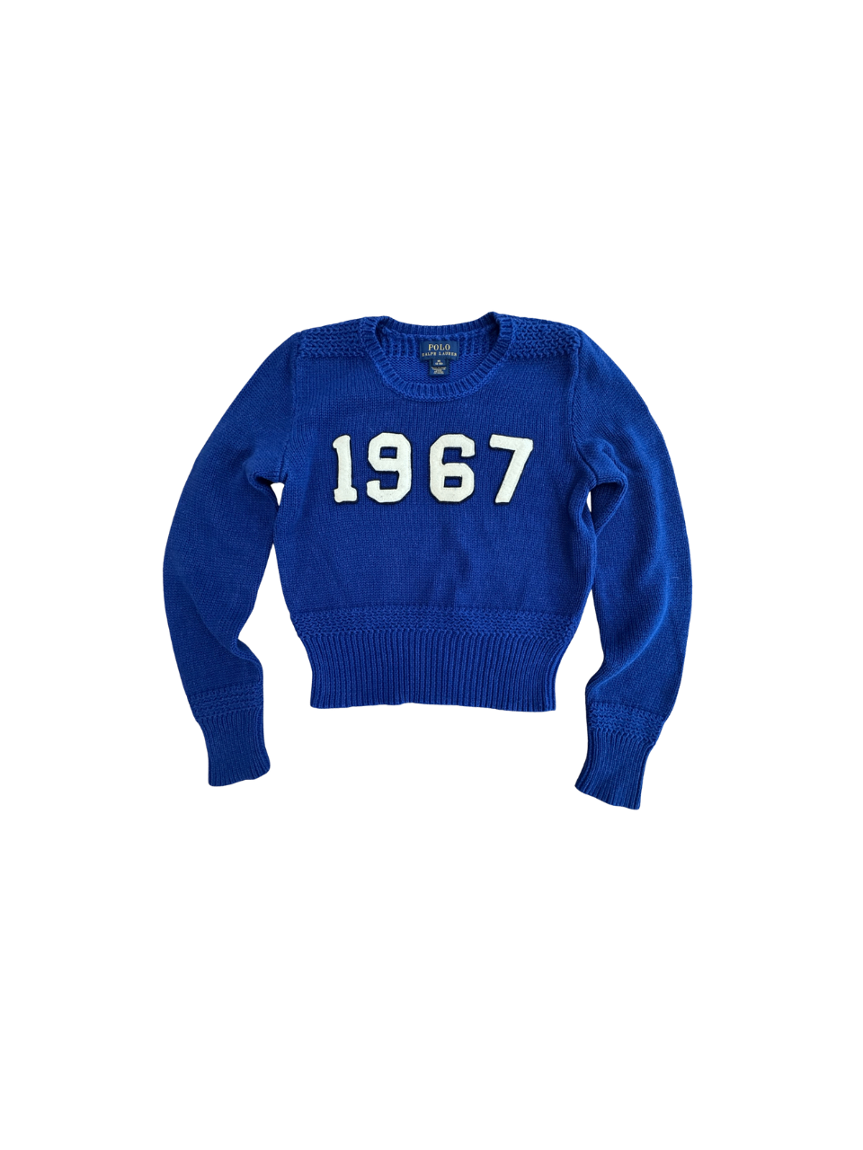 Pullover cropped blau Gr.8-10 | Polo Ralph Lauren