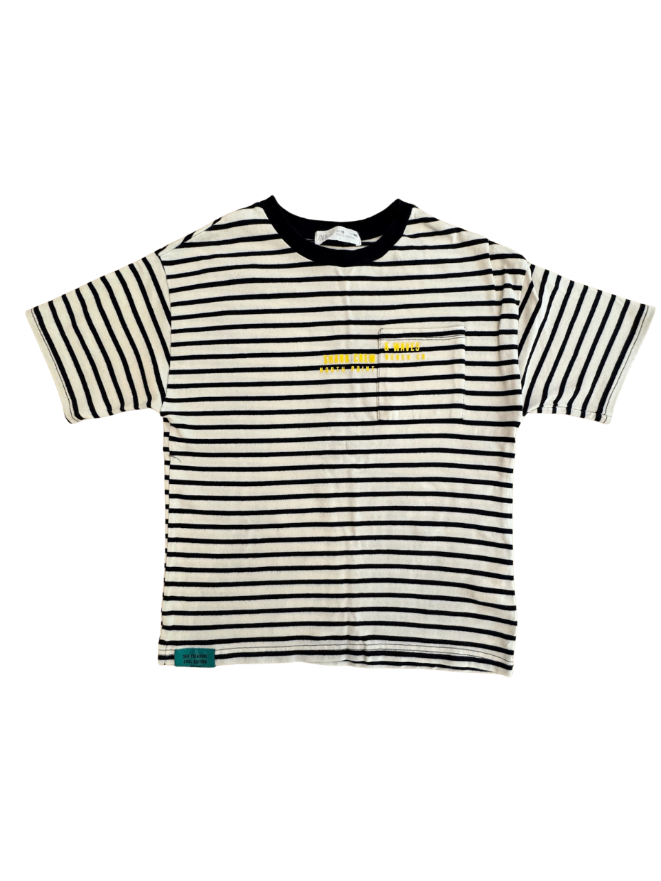 T-Shirt weiß-blau gestreift Gr.10 | Zara