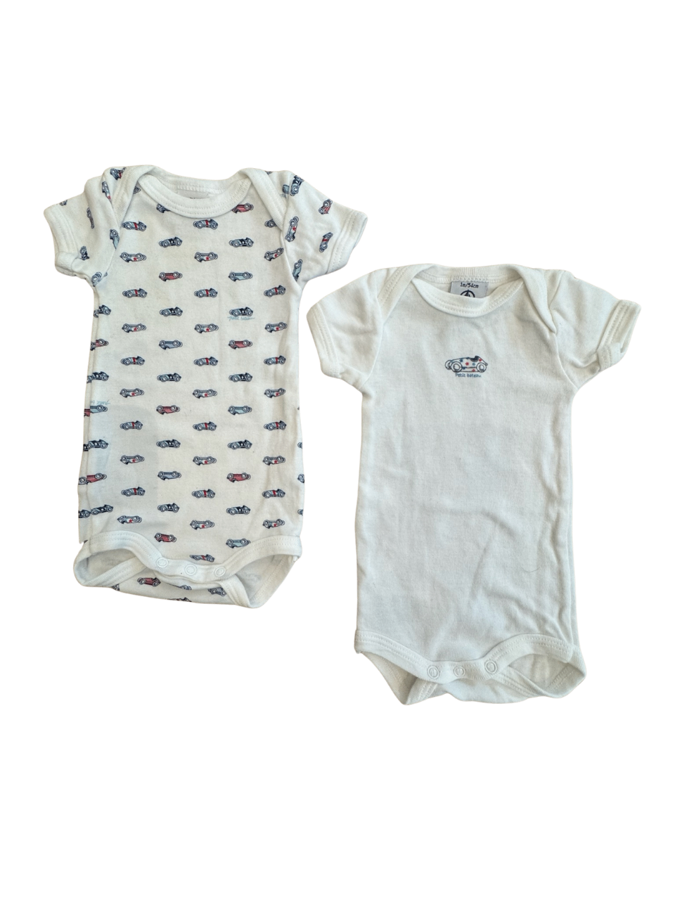 Bodies Weiß mit Auto-Motiv Gr.54 | Petit Bateau