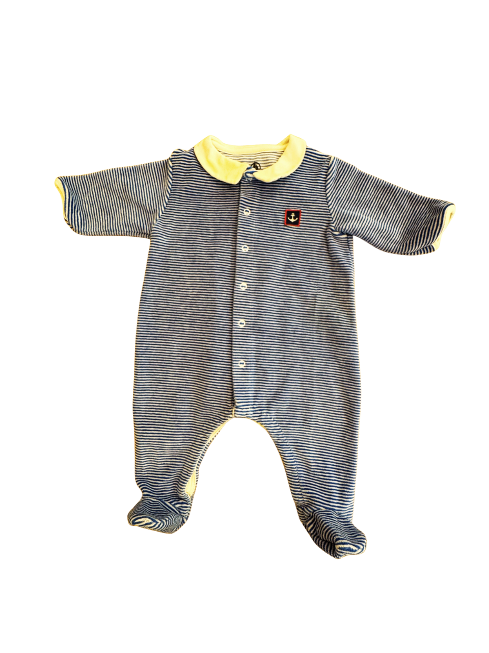 Strampler Blau und Weiß gestreift Gr.60 | Petit Bateau