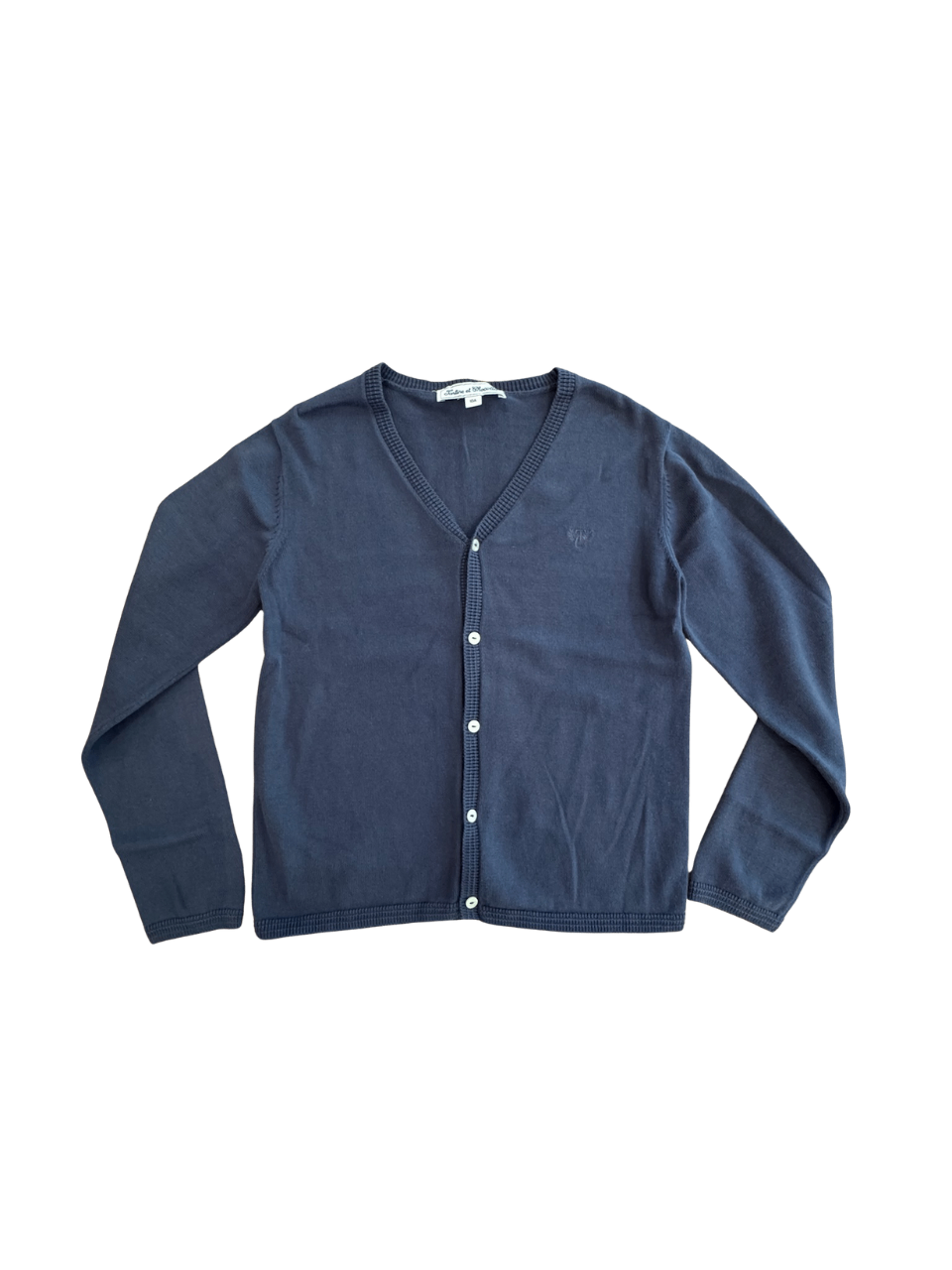 Cardigan mit V-Neck, dunkelblau Gr.140 | Bonpoint